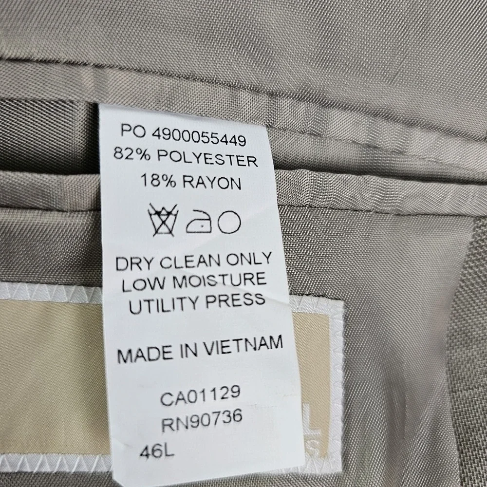 MICHAEL KORS Blazer Sport Coat Casual Two Button Jacket Size 46L Suit Mens Pants